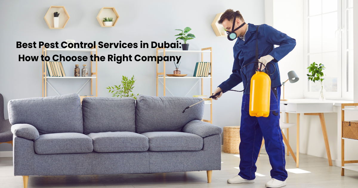 Best Pest Control Services in Dubai: How to Choose the Right Company