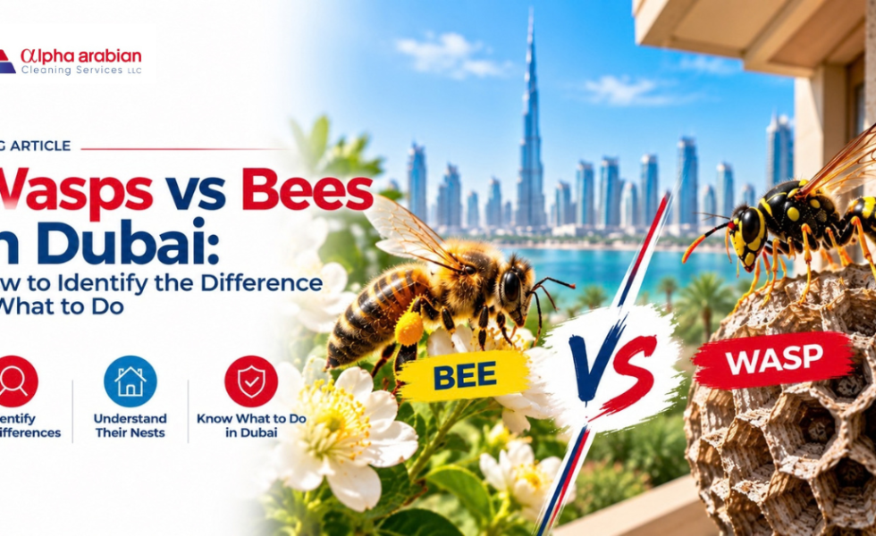 Wasps vs Bees in Dubai: How to Tell the Difference